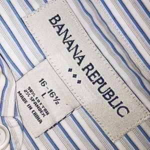Banana Republic Shirts - Two Banana Republic Vertical Striped Dress Shirts Banana Republic Shirts - Two Banana Republic Vertical Striped Dress Shirts