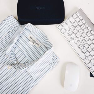 Banana Republic Shirts - Two Banana Republic Vertical Striped Dress Shirts Banana Republic Shirts - Two Banana Republic Vertical Striped Dress Shirts