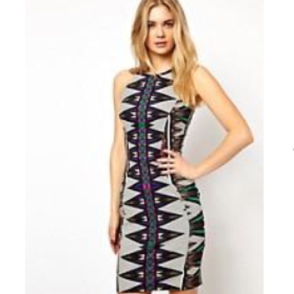ASOS Dresses & Skirts - Closet Body-Conscious Dress in Tribal Print SZ 6