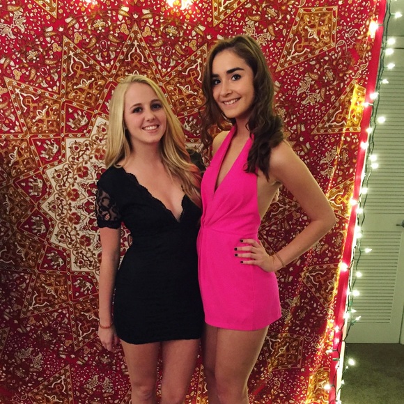 Black lace Tobi dress