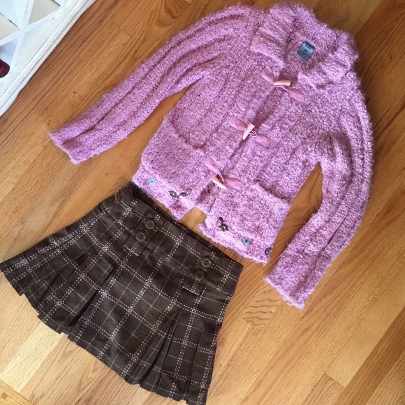 Nordstrom Other - 💜NORDSTROM💜 PLEATED SKIRT & SWEATER SET SIZE 9