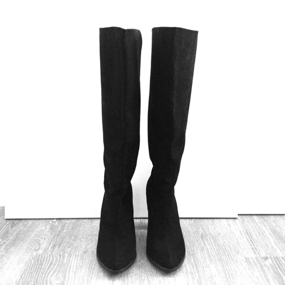 Suede Knee High Boots