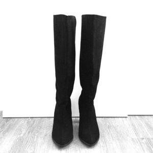 Suede Knee High Boots