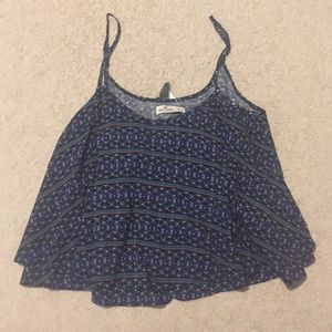 New Blue tribal print tank top