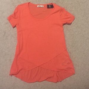 Orange layered tee shirt