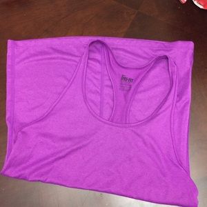 Purple rancher back workout tank. Nike dry fit