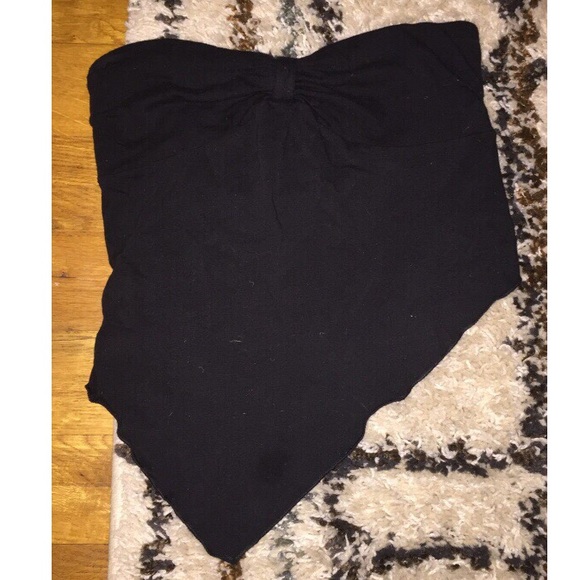 Black kerchief tube top