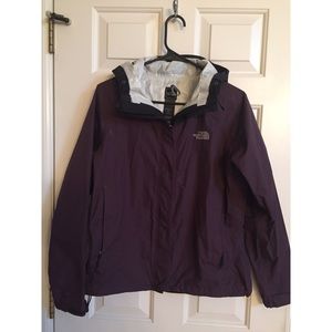 Purple North Face Rain Jacket