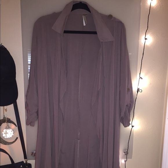Long drape coat