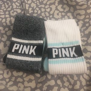 VS PINK boot socks