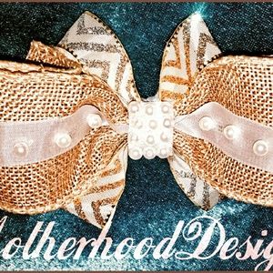 Handmade Burlap Large Girls Bow