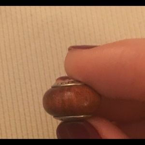 Authentic pandora wood charm