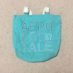 Turquoise tote bag