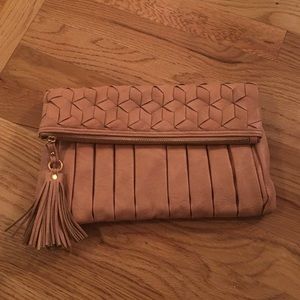 Urban expressions clutch w/ fringe tassel