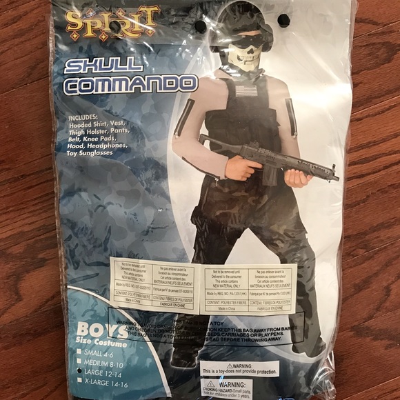 Boys Skull Commando costume