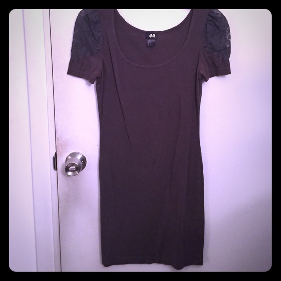 Grey tee-shirt dress