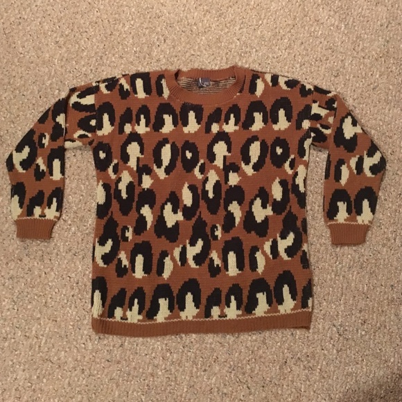 Leopard print UO sweater