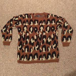 Leopard print UO sweater
