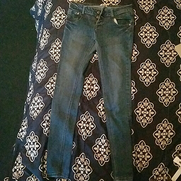 Blue washed jeans