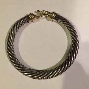 Authentic David Yurman Cable Gold Buckle Bracelet