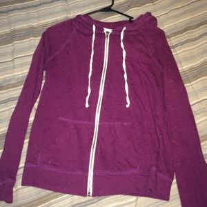 Zumiez Zine Dark Purple Zip Up Hoodie