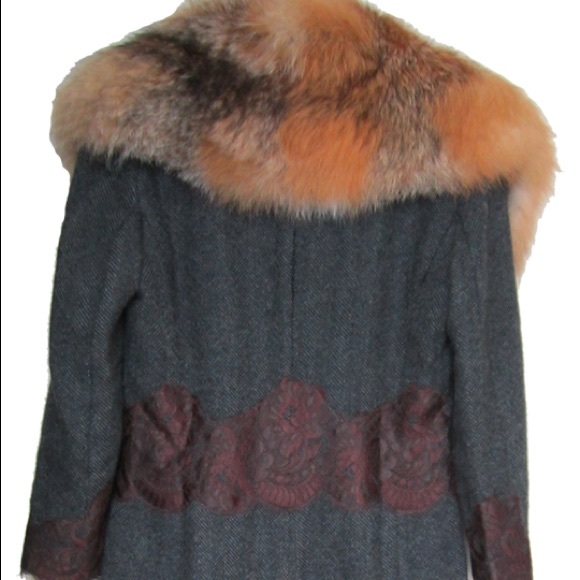 SOLD! Dolce and Gabbana Alpaca and Fox Fur Coat - Picture 2 of 4