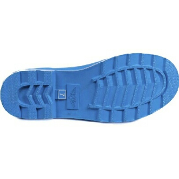 Women's Turquoise 11'' Rubber Rainboots RB1602 - Picture 4 of 4