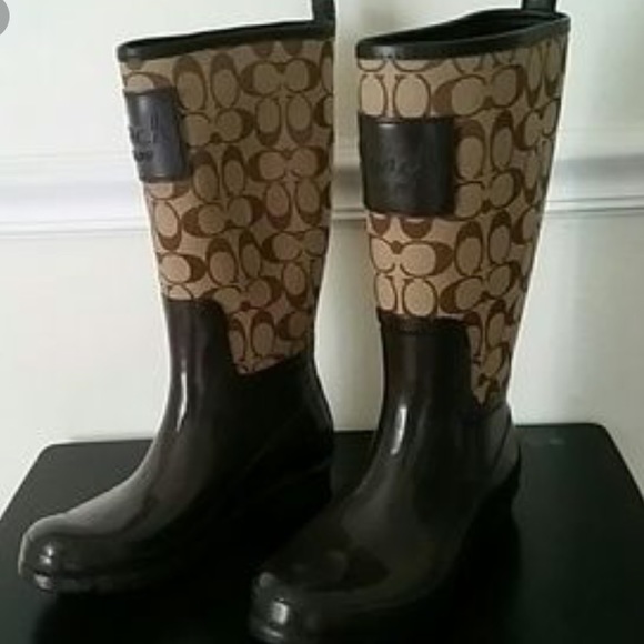Coach rain boots