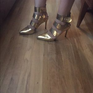 Zara gold heel