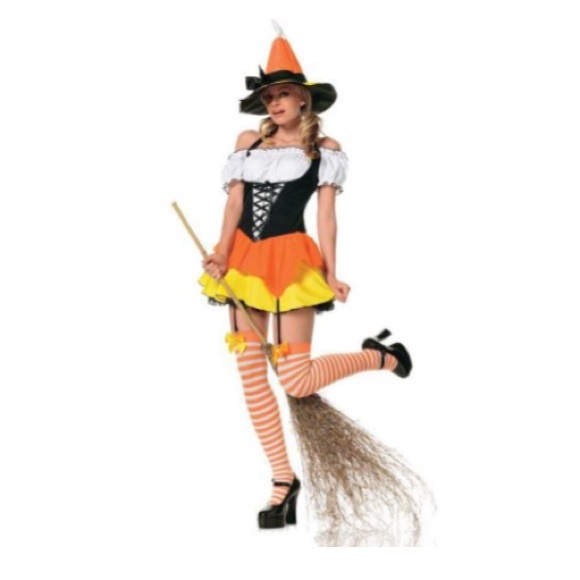3 pc Kandy Korn Witch Halloween Costume - Picture 1 of 4