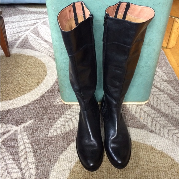 Corso Como black leather boots size 6
