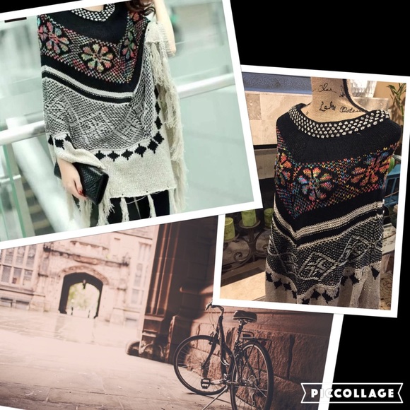 gypsi's Sweaters - ❄️Vintage knitted sweater poncho