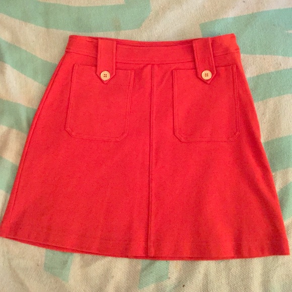 Orange cotton skirt