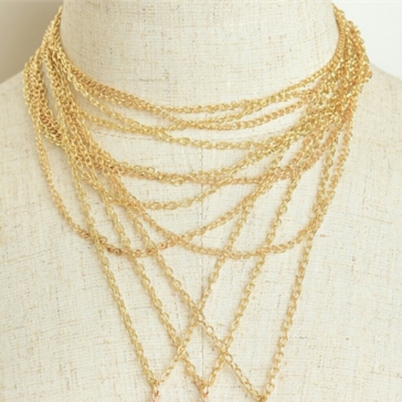 Jewelry | Stone Pendant Tassel Layered Necklace - Picture 5 of 8