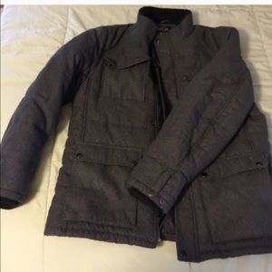 Large men's soft winter coat