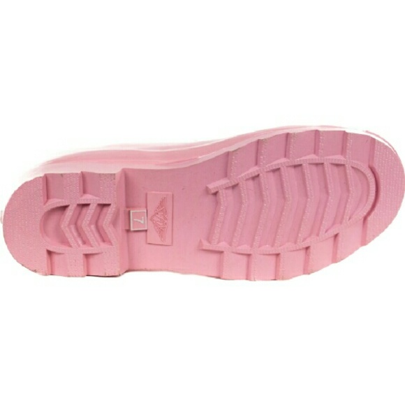 Women's 11" Pink Rubber Rainboots Garden Wellies - Picture 5 of 5