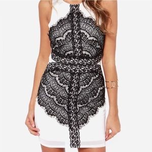 Black and White Lulu's Dress