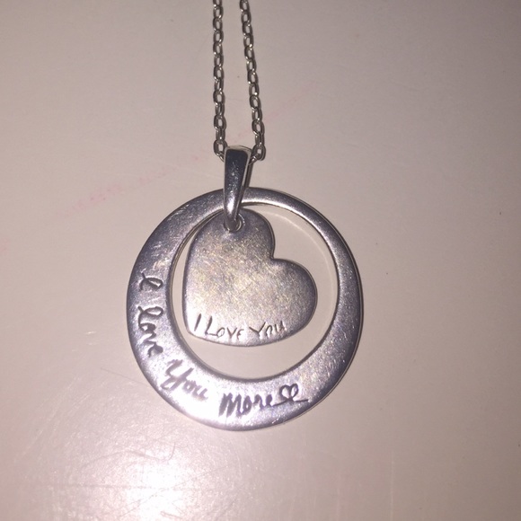 " I love you, I love you more" Engraved Necklace