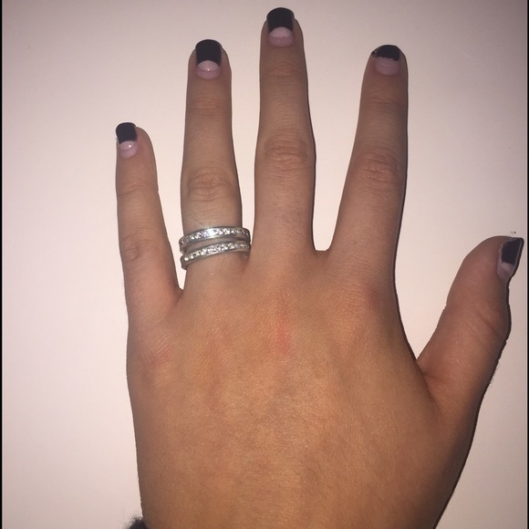 Dual Silver Rings with Stones