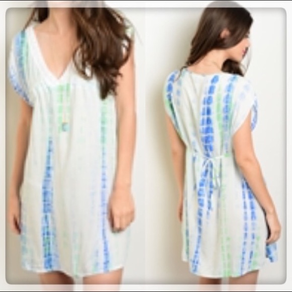✂️✂️✂️ price cut! Blue & green tie dye dress