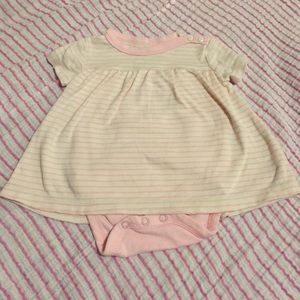 Burt's Bee's baby newborn onesie dress
