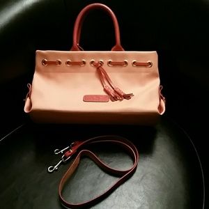 D&B coated cotton purse