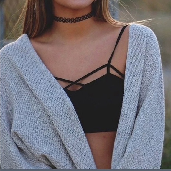 💫SOLD OUT Bandeau Cutout Bra Crop Top⭐️ - Picture 2 of 4