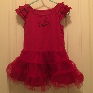 Arkansas Razorback 2T girls onesie tulle skirt