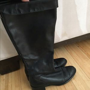 Franco Sarto size 9 black leather boots Franco Sarto size 9 black leather boots