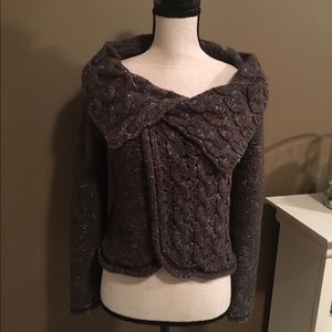 Christopher & Banks Brown/Multi color Knit Sweater