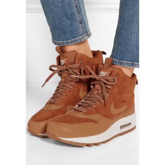 Nike Air Max suede and leather high top