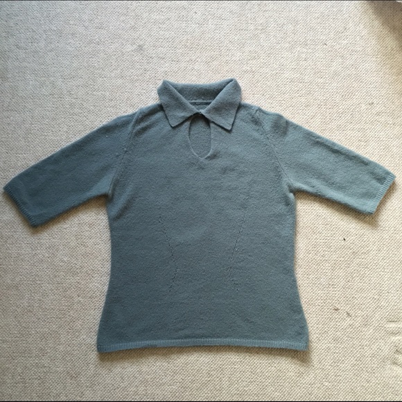 Vintage soft 50s style collared turtleneck sweater - Picture 4 of 4