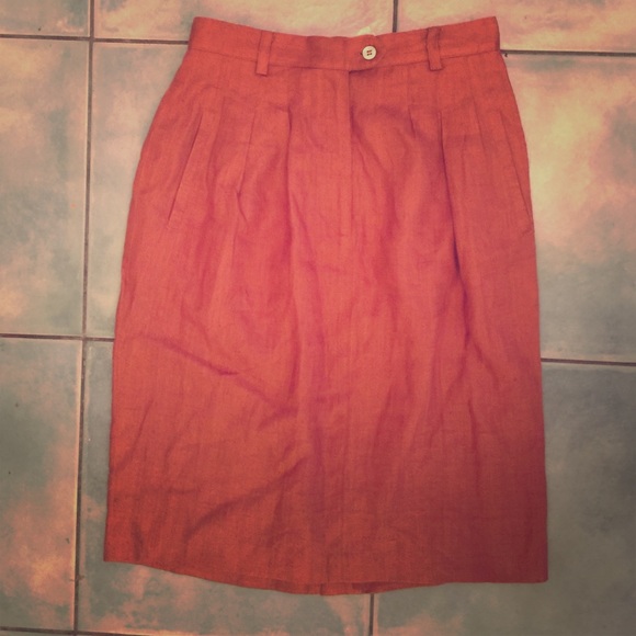 vintage Linen Skirt