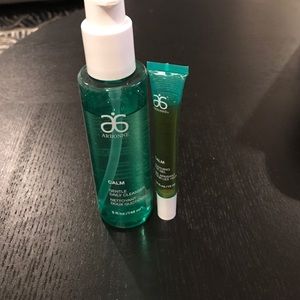 Arbonne Calm Cleanser and soothing eye gel